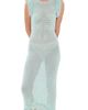 Paris Georgia Paris Georgia Fringe Dress Celeste Blue - 1