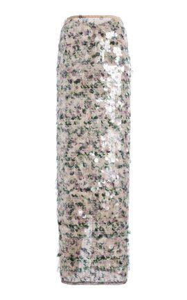 Paris Georgia Paris Georgia Mermaid Sequined Maxi Skirt