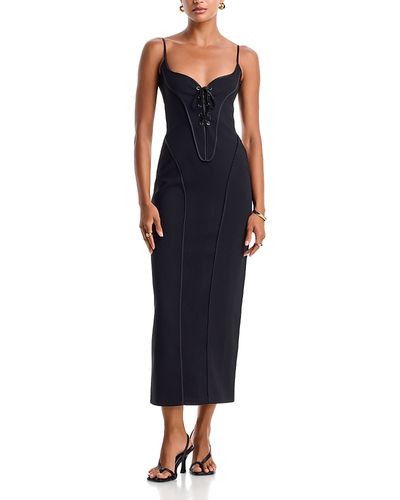 Paris Georgia Paris Georgia Paloma Lace Up Maxi Dress