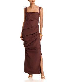 Paris Georgia Paris Georgia Raf Square Neck Drape Dress