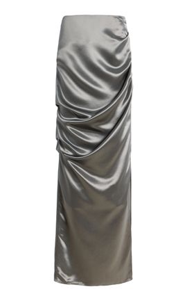 Paris Georgia Paris Georgia Remmy Satin Maxi Skirt