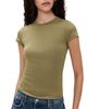 Paris Georgia Paris Georgia Sheer Baby Tee Clay - 1