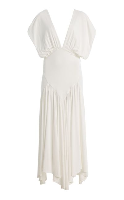 Paris Georgia Paris Georgia Sloane Ruffled Midi Dress