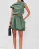 Paris Georgia Paris Georgia Volume Mini Skirt Duck Green - 5