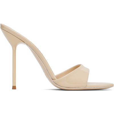 Paris Texas Paris Texas Beige Lidia 105 Mule Heeled Sandals