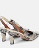 Paris Texas Paris Texas Belle 75 snake-effect leather slingback pumps - 2