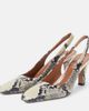 Paris Texas Paris Texas Belle 75 snake-effect leather slingback pumps - 4