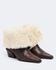 Paris Texas Paris Texas Bettina leather and shearling ankle boots - 1