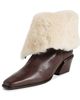 Paris Texas Paris Texas Bettina Leather Winter Ankle Boots Fondente/Natural - 1