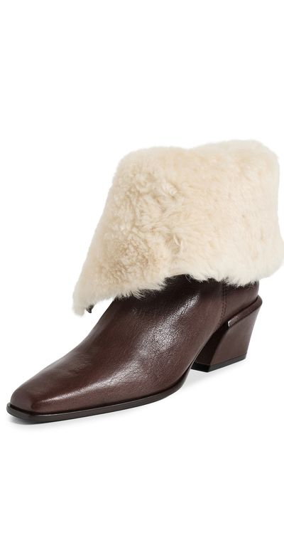 Paris Texas Paris Texas Bettina Leather Winter Ankle Boots Fondente/Natural