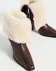 Paris Texas Paris Texas Bettina Leather Winter Ankle Boots Fondente/Natural - 5