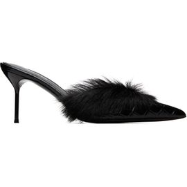 Paris Texas Paris Texas Black Lidia 70mm Fur Heels