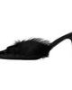 Paris Texas Paris Texas Black Lidia 70mm Fur Heels - 3