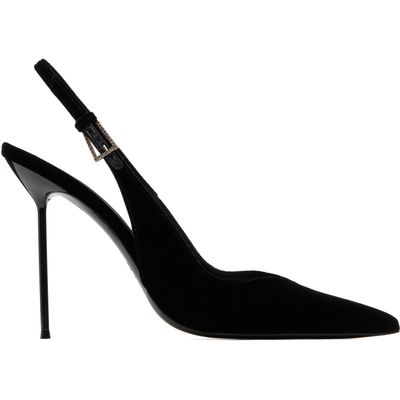 Paris Texas Paris Texas Black Lidia Buckle Slingback 105 Heels