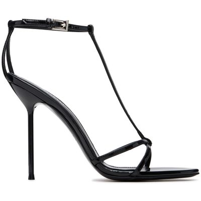 Paris Texas Paris Texas Black Lidia T-Strap 105 Heeled Sandals