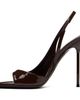 Paris Texas Paris Texas Brown Lidia Slingback 105 Heeled Sandals - 3
