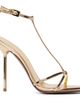 Paris Texas Paris Texas Gold Lidia T-Strap 105 Heeled Sandals - 1