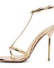 Paris Texas Paris Texas Gold Lidia T-Strap 105 Heeled Sandals - 3