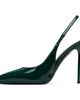 Paris Texas Paris Texas Green Lidia 105 Patent Slingback Heels - 3