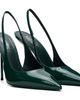 Paris Texas Paris Texas Green Lidia 105 Patent Slingback Heels - 4