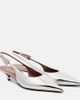 Paris Texas Paris Texas Jessica mirrored leather slingback pumps - 1