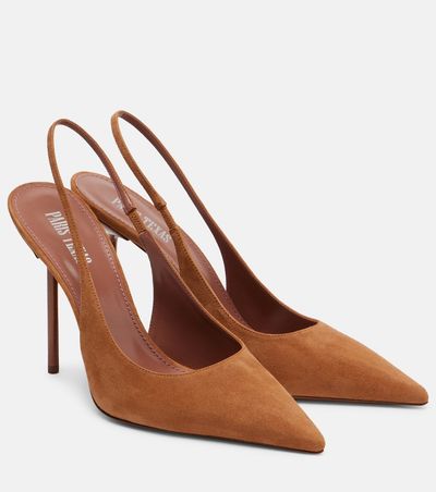 Paris Texas Paris Texas Lidia 120 suede slingback pumps
