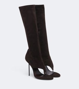 Paris Texas Paris Texas Lidia cut-out suede knee-high boots