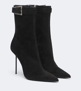 Paris Texas Paris Texas Lidia embellished suede ankle boots