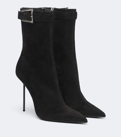 Paris Texas Paris Texas Lidia embellished suede ankle boots