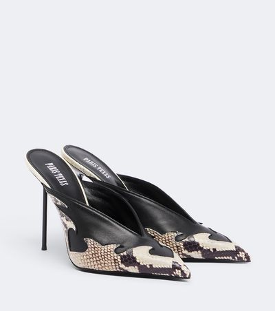 Paris Texas Paris Texas Lidia Queen of Hearts leather mules