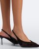 Paris Texas Paris Texas Lidia Queen of Hearts leather slingback pumps - 3