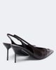 Paris Texas Paris Texas Lidia Queen of Hearts leather slingback pumps - 4