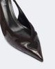 Paris Texas Paris Texas Lidia Queen of Hearts leather slingback pumps - 5