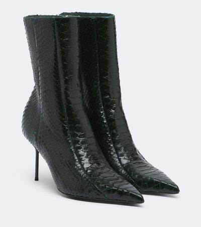Paris Texas Paris Texas Lidia snake-effect leather ankle boots
