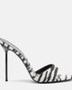 Paris Texas Paris Texas Lidia zebra-print canvas mules - 5