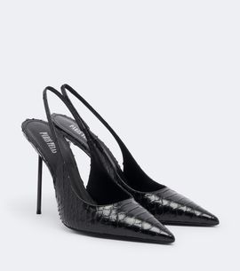 Paris Texas Paris Texas Lydia croc-effect leather slingback pumps