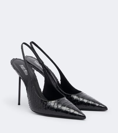 Paris Texas Paris Texas Lydia croc-effect leather slingback pumps