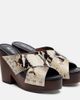Paris Texas Paris Texas Marisol snake-effect leather platform sandals - 1