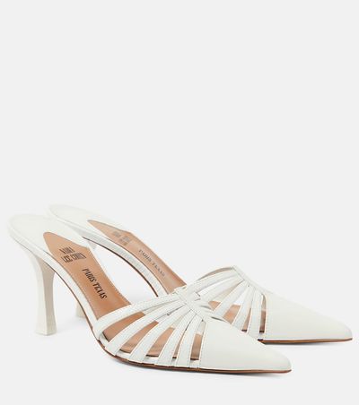 Paris Texas Paris Texas Nadia 85 cutout leather mules