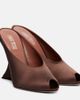 Paris Texas Paris Texas Nina 105 satin wedge mules - 1