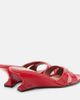Paris Texas Paris Texas Nina 50 croc-effect patent leather wedge mules - 5