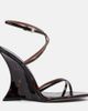 Paris Texas Paris Texas Nina printed patent leather wedge sandals - 5