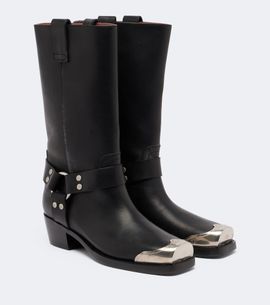 Paris Texas Paris Texas Roxy embellished leather biker boots