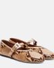 Paris Texas Paris Texas Sveva snake-effect leather ballet flats - 1