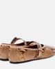 Paris Texas Paris Texas Sveva snake-effect leather ballet flats - 2