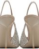 Paris Texas Paris Texas Taupe Lidia Slingback Crystal 105 Heels - 2