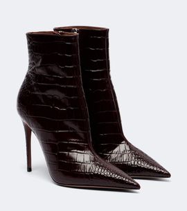 Paris Texas Paris Texas Vera croc-effect leather ankle boots