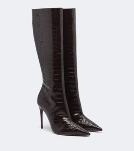 Paris Texas Paris Texas Vera croc-effect leather knee-high boots