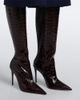 Paris Texas Paris Texas Vera croc-effect leather knee-high boots - 3