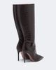 Paris Texas Paris Texas Vera croc-effect leather knee-high boots - 4